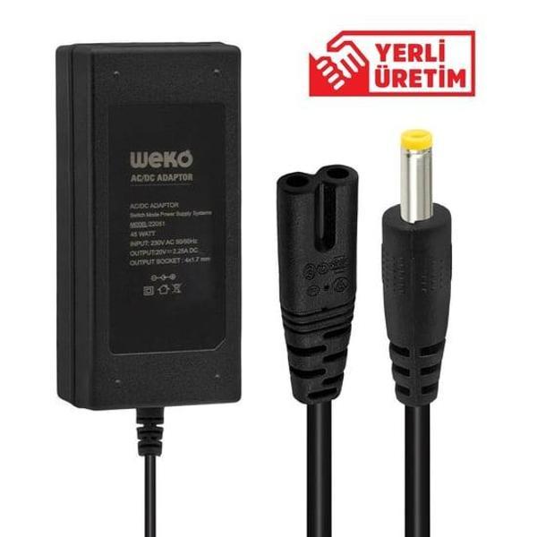 20 Volt 2.25 Amper 4.0x1.7mm Uçlu Notebook Adaptör - Image 1