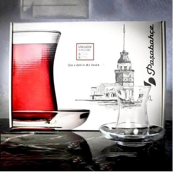 Paşabahçe 97177 Üsküdar Çay Seti 120 cc 12 Parça - Image 1