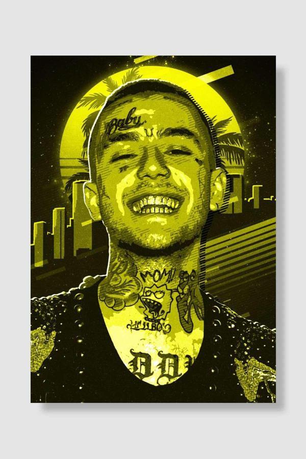 Kubdekor Lil Peep Yellow retro Müzik Poster Çerçevesiz Yüksek Kalite Müzik Afiş Duvar Poster - Image 1
