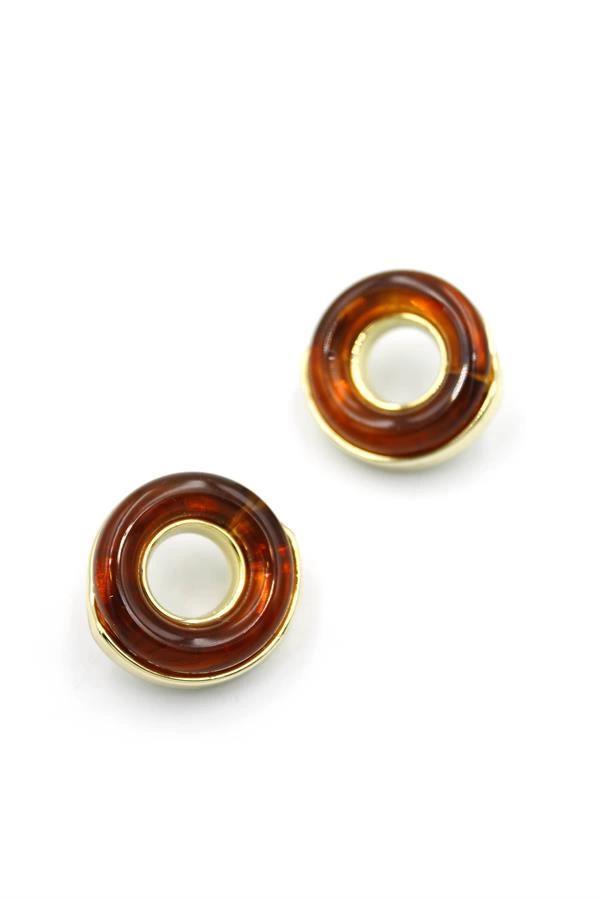 Halka Küpe - Kahverengi - Image 1