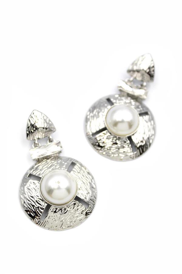 Metal Küpe - Gümüş - Image 1