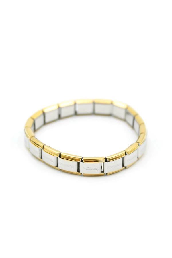 Lastikli Çelik Bilezik - Gümüş - Image 1