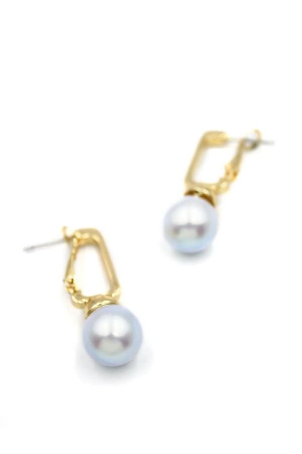 İncili Küpe - Mavi - Image 1