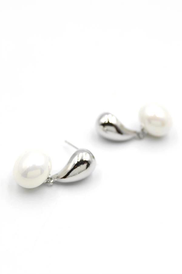 İncili Küpe - Gümüş - Image 1