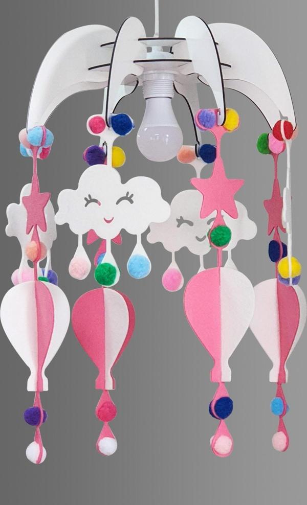 Design Otto Dream Light Dekoratif Çocuk Odası Avize Bebek Odası Avize Pembe - Image 1