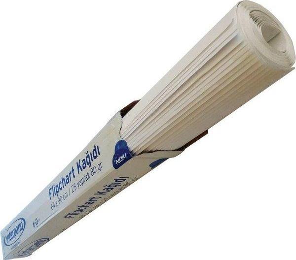 İnterpano 64*90 25 Yaprak Rulo Flıp Chart Kağıdı - Image 1