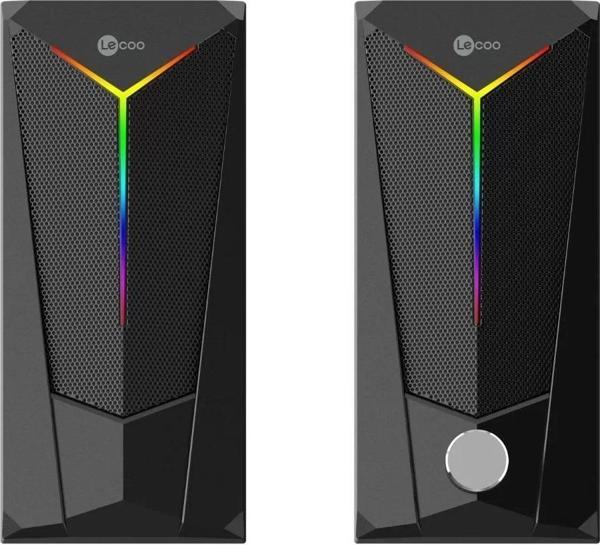 Lenovo LECOO DS104 1+1 Siyah 6w RMS Hoparlör RGB Ledli - Image 1