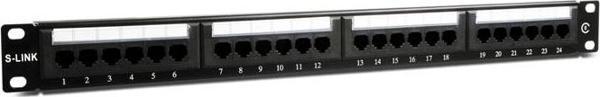 S-Link SL-F624 24-port UTP CAT6 Patch Panel - Image 1