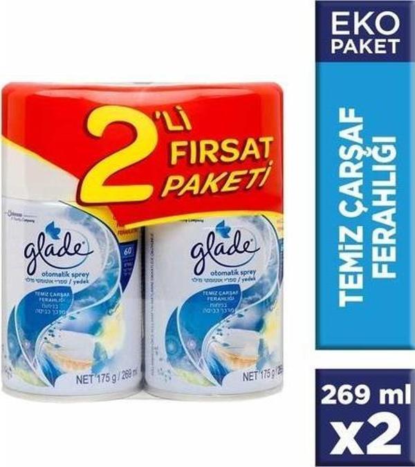 Glade Otomatik Sprey Yedek Temiz Çarşaf Ferah 2li - Image 1