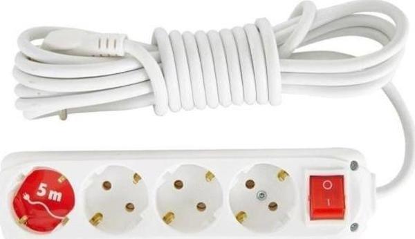 Almera 4lü 5mt Anahtarlı Topraklı Priz - Image 1