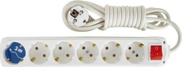 Almera 6lı Anahtarlı 3mt Topraklı Priz - Image 1