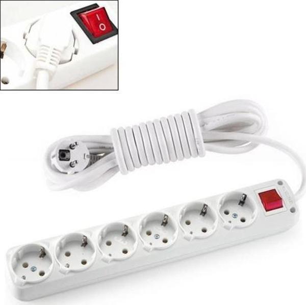 Almera 6lı Anahtarlı 5mt Topraklı Priz - Image 1