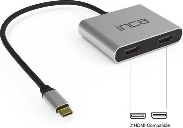 İnca ITPC-4 Usb C To 2x Hdmı 4K USb 2.0+Pd - Image 1