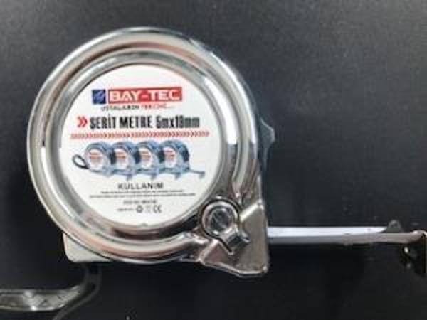 Bay-Tec Mk4146 5Mt 19MM Krom Şerit Metre - Image 1
