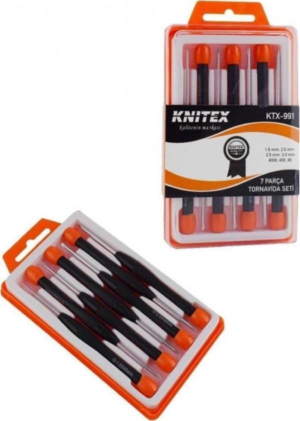 Knitex KTX-991 Saatci Tornavida Takımı 7 Parça - Image 1