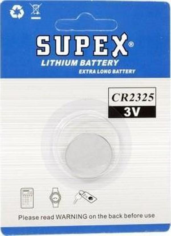 Supex CR2325 3V Lityum Tekli Paket Pil - Image 1