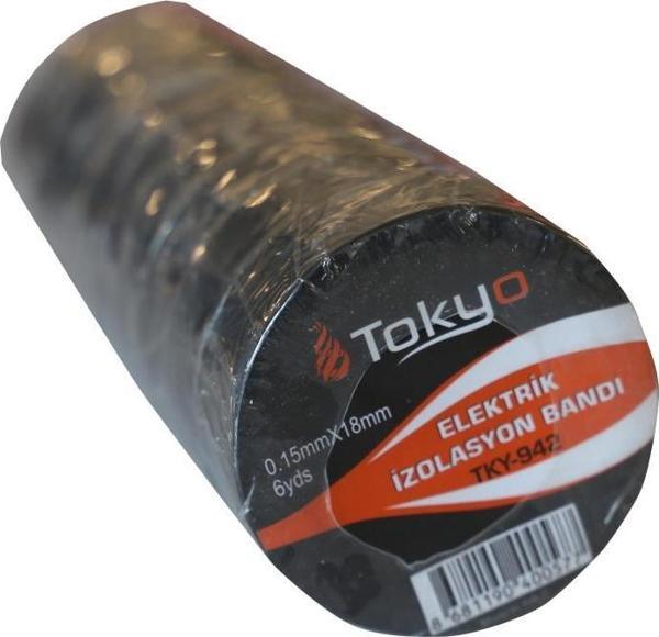 Tokyo TKY-942 Siyah Elektrikli Elektrik Bandı 10lu Paket - Image 1