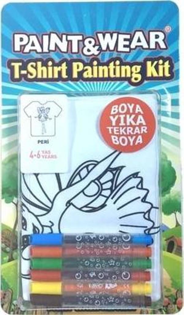 Paint Wear Peri 4 6 yaş Tişört Boyama Seti  - Image 1