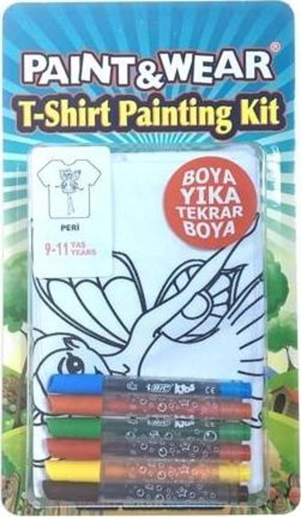 Paint Wear Peri 9 11 yaş Tişört Boyama Seti  - Image 1