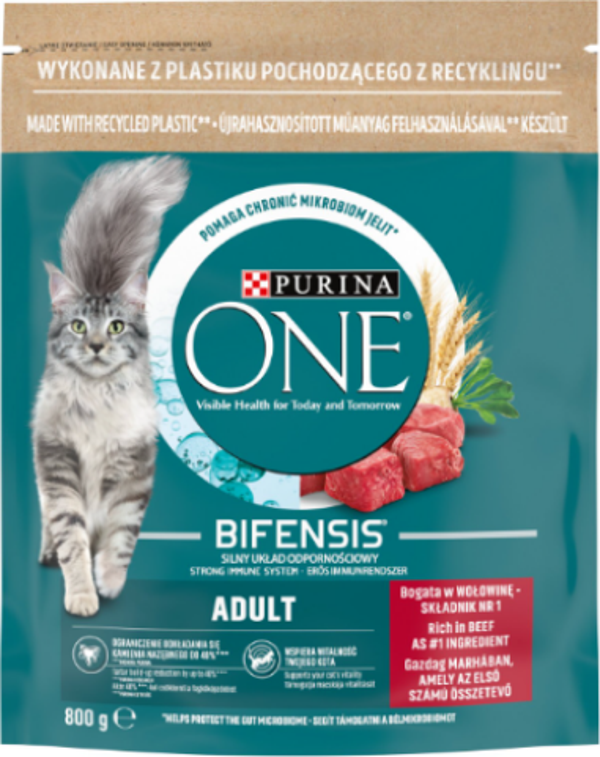 Purina One Sığır Etli Yetişkin Kedi Maması 800gr - Image 1