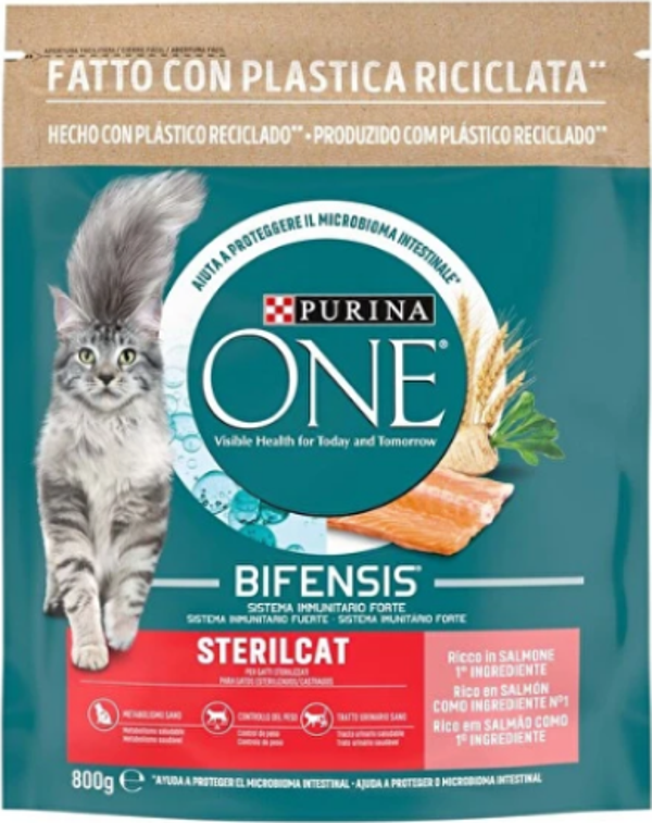 Purina One Somonlu Kısırlaştırılmış Yetişkin Kedi Maması 800gr - Image 1