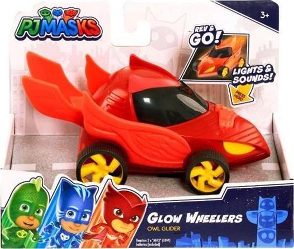 Pijamaskeliler Glow Wheelers Baykuş Planörü JPL95670 - Image 1