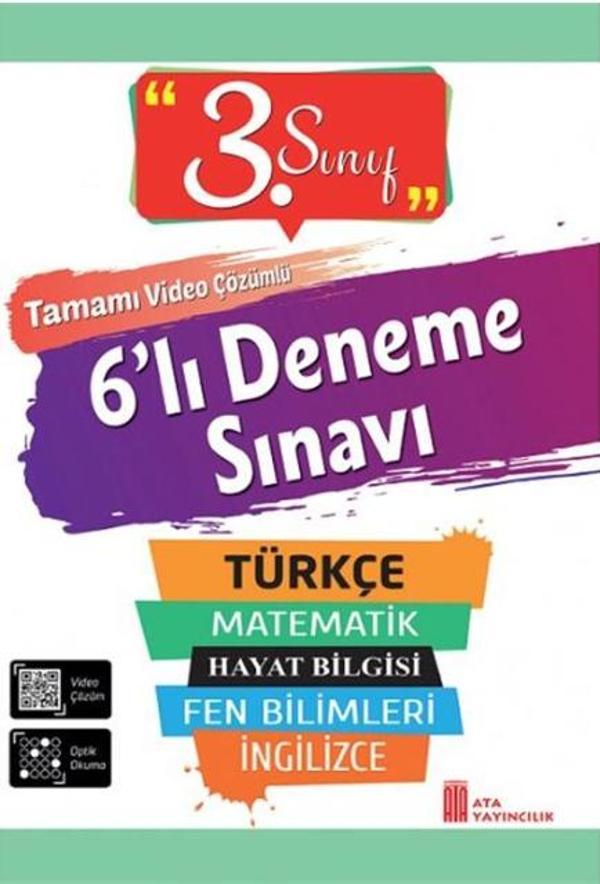Ata Yayınları 3. Sınıf 6 Deneme Sınavı - Ata Yayıncılık - Image 1