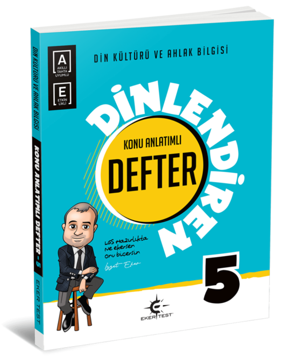 Eker Test Yayınları 5. Sınıf Din Kültürü Ve Ahlak Bilgisi Konu Anlatımlı Dinlediren Defter - Eker Test Yayınları - Image 1