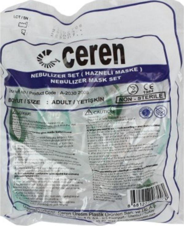 CEREN NEBULİZATÖR MASKESİ YETİŞKİN - Image 1