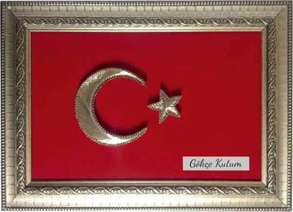 FİLOGRAFİ TÜRK BAYRAĞI TABLO - Image 1