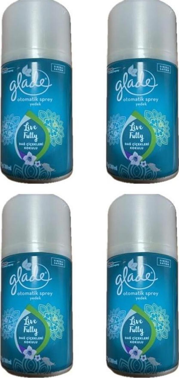 Glade Otomatik Sprey Dağ Çiçekleri Kokulu 4 Lü - Image 1