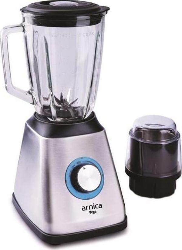 ARNİCA IH39010 VEGA CAM HAZNELİ BLENDER (İNOX RENK) - Image 1