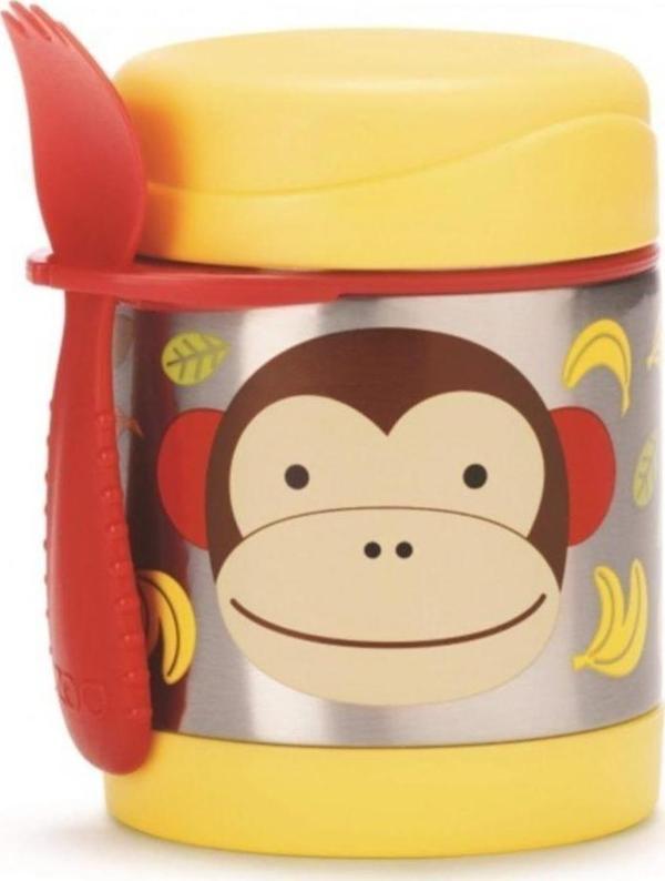 Skip Hop Zoo Maymun 325 ml Paslanmaz Çelik Termos - Image 1