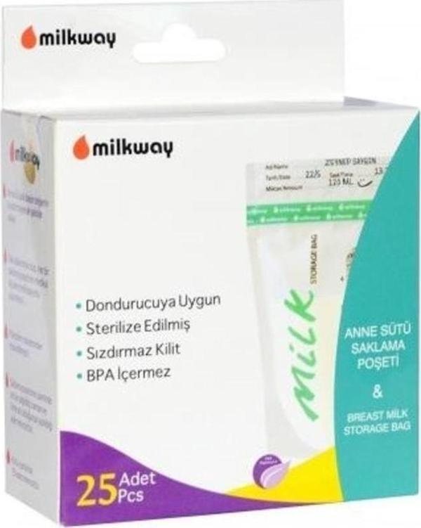 Milkway Anne Sütü Saklama Poşeti 25 Adet - Image 1