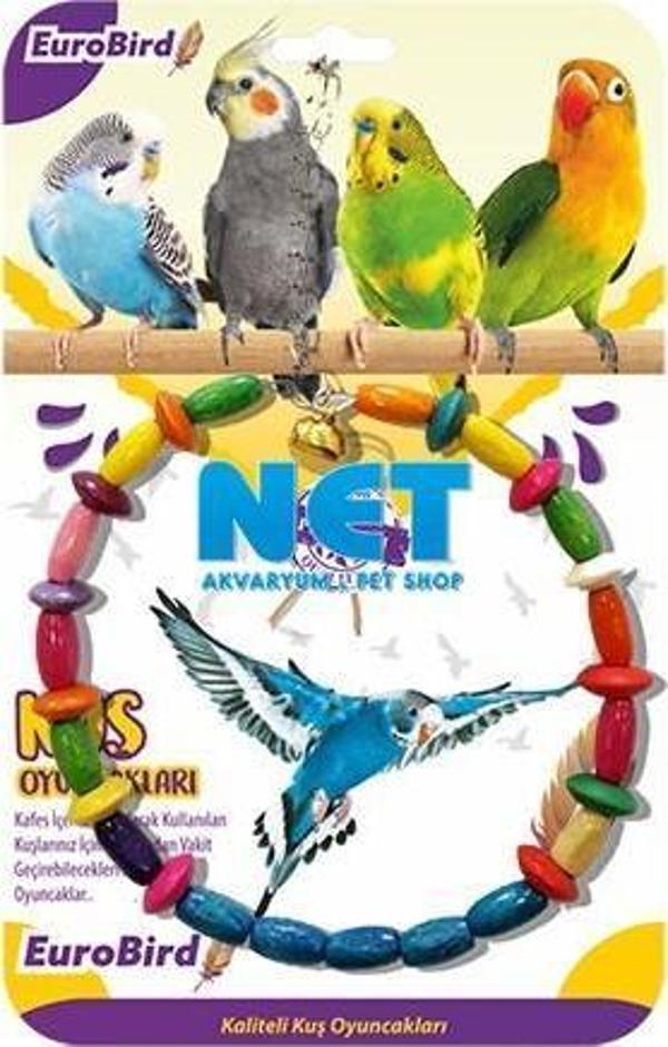 EuroBird Kuş Oyuncağı Renkli Daire Salıncak  - Image 1
