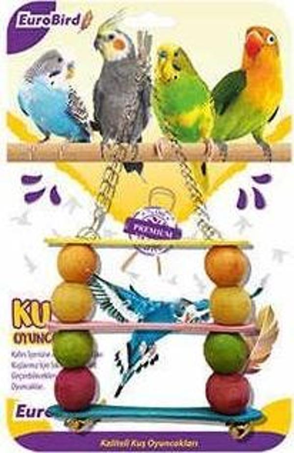 EuroBird Üçlü Salıncak Kuş Oyuncağı - Image 1