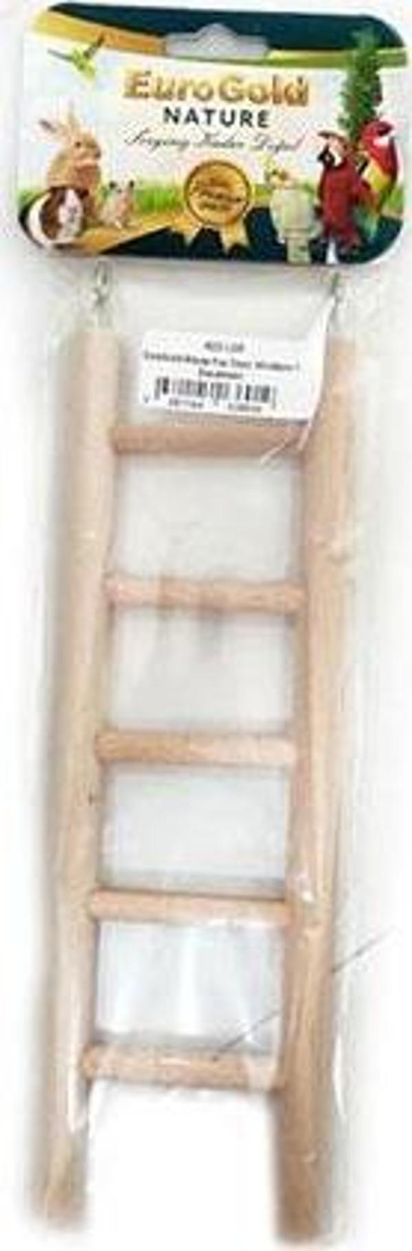 EuroGold 5 Basamaklı Merdiven Ahşap Kuş Oyuncağı 38 Cm - Image 1