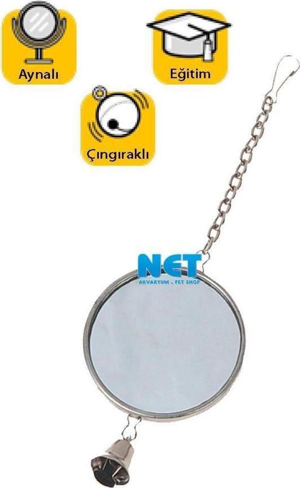 Karlie Aynalı Kuş Oyuncağı Çap 5 cm  - Image 1