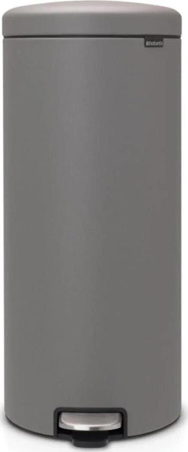 Brabantıa Newıcon Mıneral Concrete Grey Pedallı Çöp Kutusu 30l BRA 119187 - Image 1