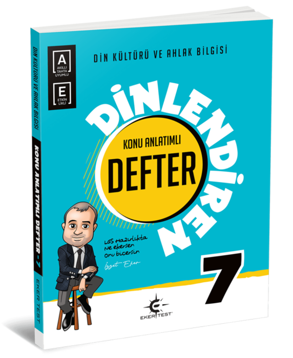 Eker Test Yayınları 7. Sınıf Din Kültürü Ve Ahlak Bilgisi Konu Anlatımlı Dinlediren Defter - Eker Test Yayınları - Image 1
