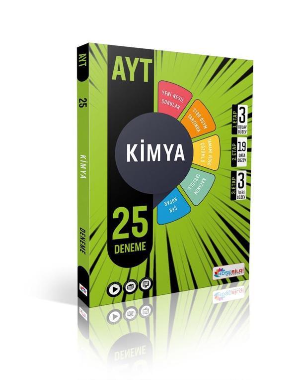 Köşe Bilgi Yayınları Ayt Kimya 25 Deneme - Köşebilgi Yayınları - Image 1