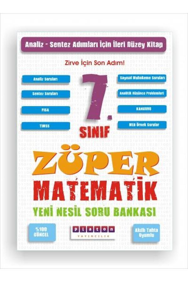 Platon Yayınları 7 Den 8 E Züper Matematik Başlangıç Modülleri - Platon Yayıncılık - Image 1