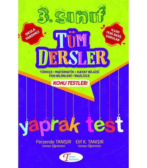Tanışır Yayınları 3. Sınıf Tüm Dersler Yaprak Test - Tanışır Yayınları - Image 1