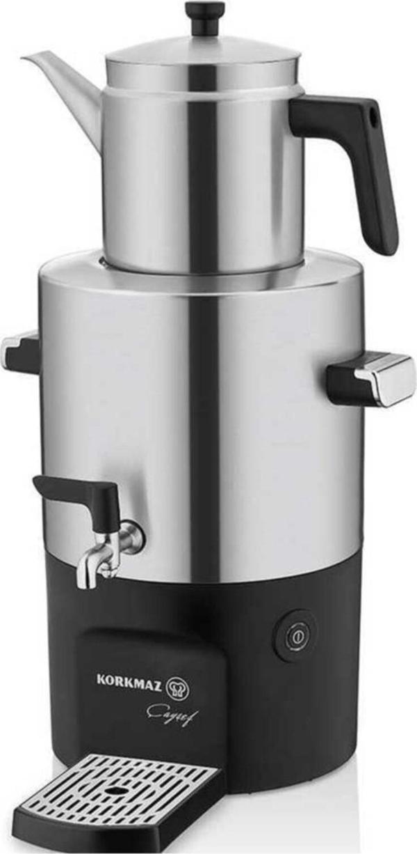 Korkmaz Çayşef Inox/Satin Semaver - Image 1