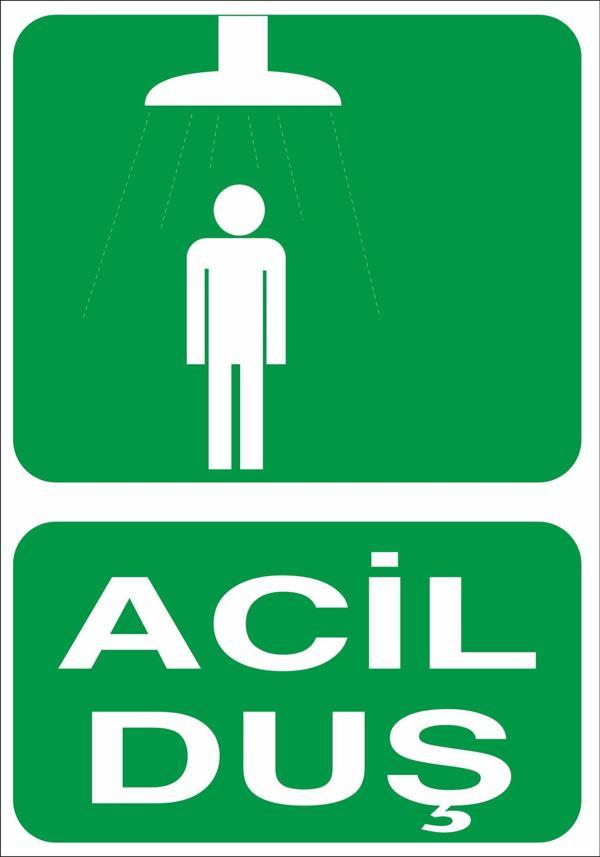 Acil Duş Uyarı Levhası - Image 1