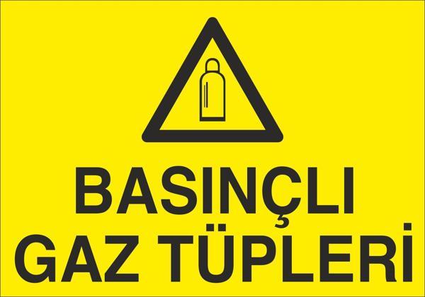 Basınçlı Gaz Tüpleri Uyarı Levhası - Image 1