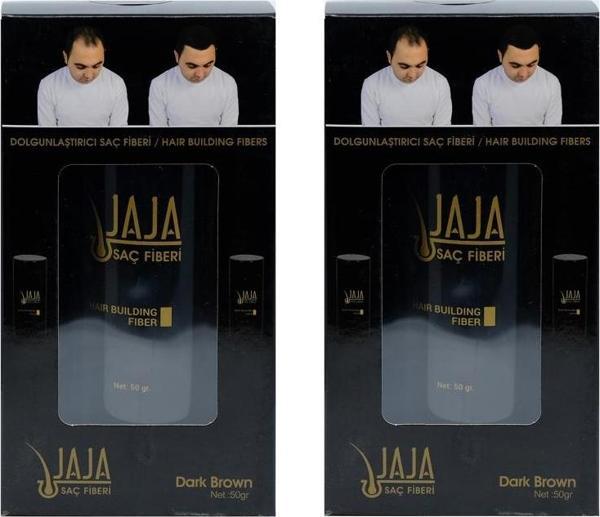 Jaja Fibers Dolgunlaştırıcı saç fiberi Koyu Kahve 50gr 2 ADET - Image 1