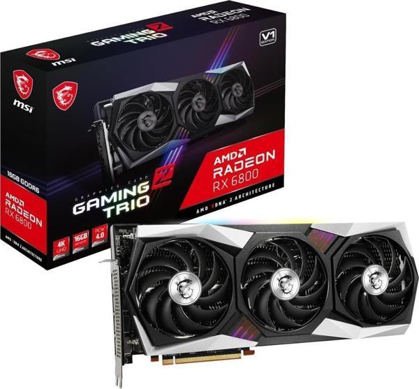 MSI RX 6800 Gaming Z Trio 16G 256 Bit GDDR6 16 GB Ekran Kartı - Image 1