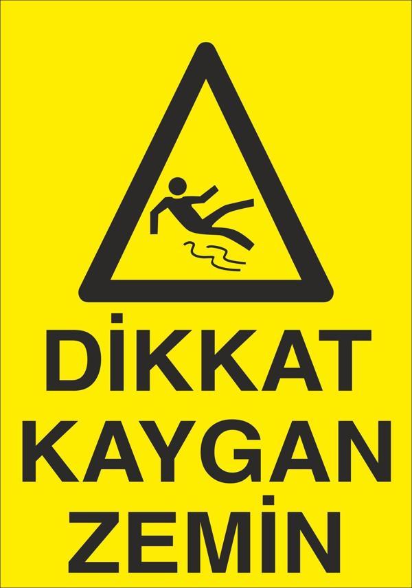Dikkat Kaygan Zemin Uyarı Levhası - Image 1