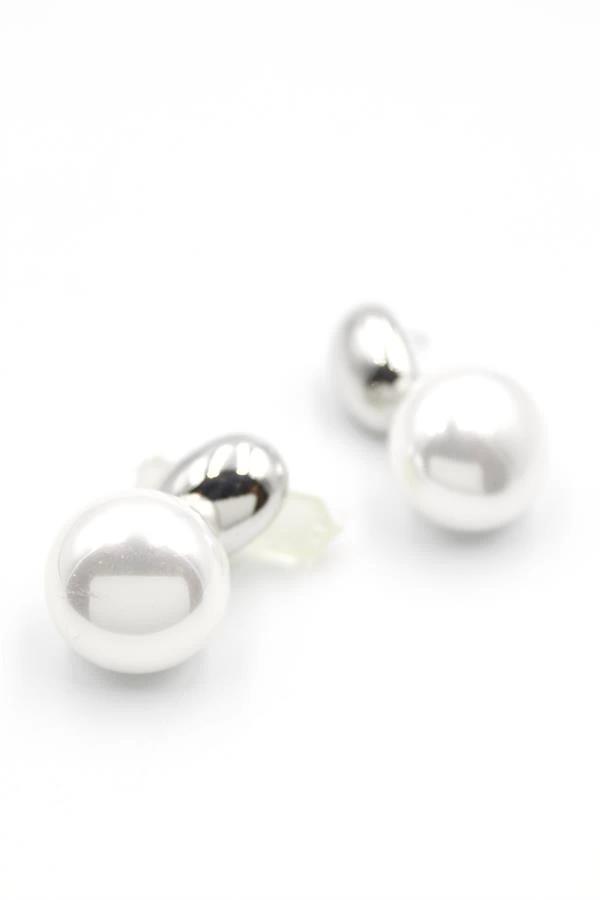 İncili Küpe - Gümüş - Image 1